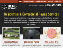 Tablet Screenshot of bergpaving.com